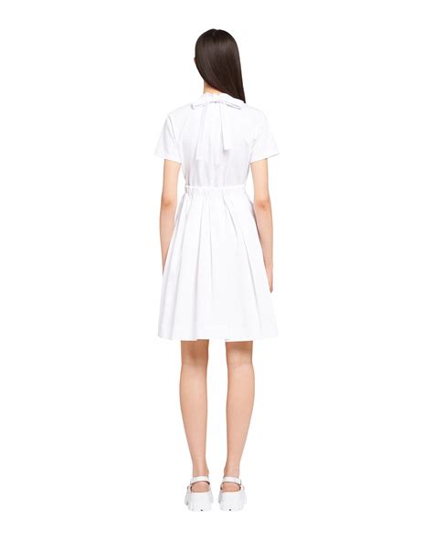 prada white maxi dress|prada ribbed cotton dress.